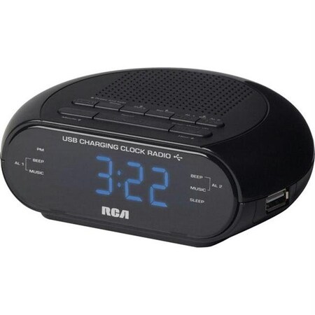 Rca RCA Dual Wake Alarm Clock Radio with USB Port - RC207 RC207
